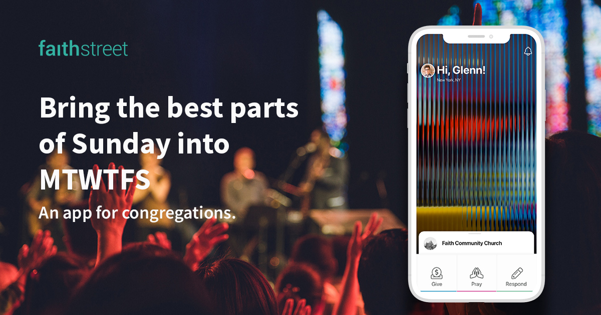 Congregation App and Giving for Churches FaithStreet