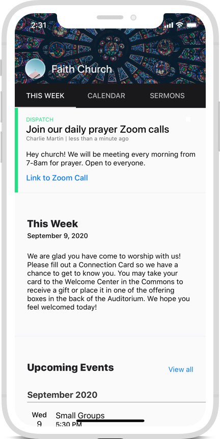 your church profile