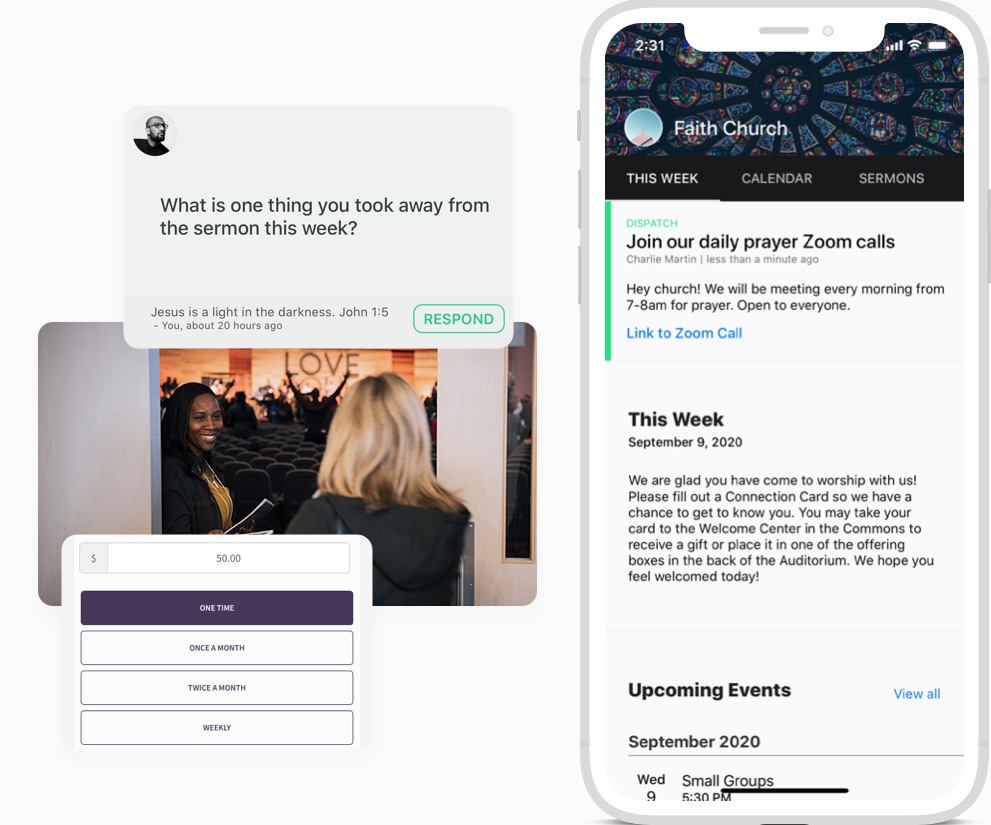 Snapshots of connecting on FaithStreet
