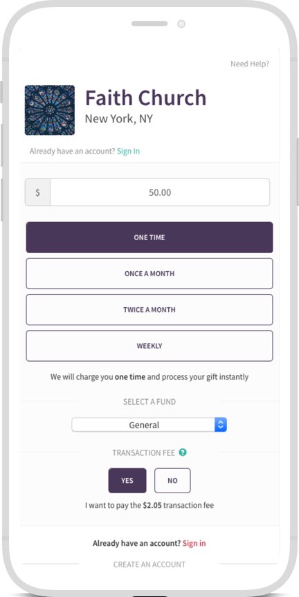 your church profile